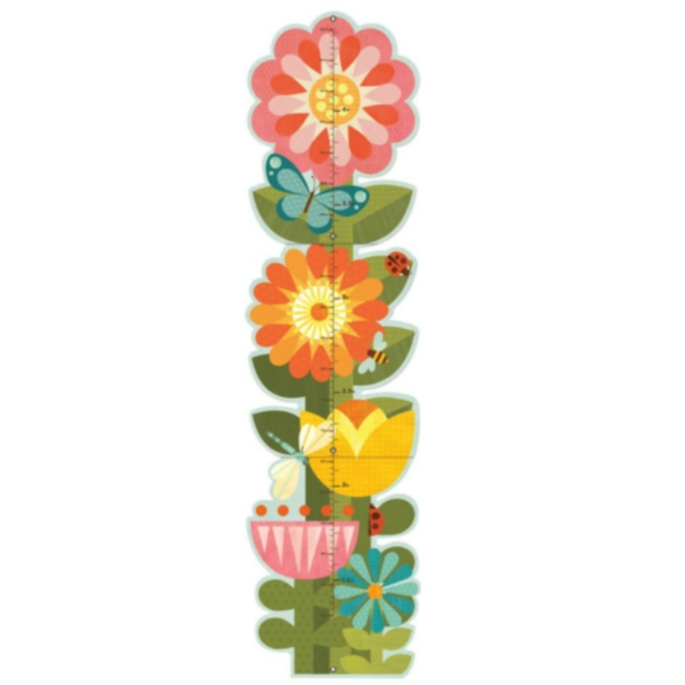 NWT Girls Flower Growth Chart Shower Gift - Picture 5 of 5